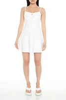 Eyelet Bow Cami Mini Dress