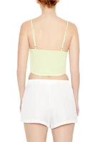 Cropped Dolphin-Hem Cami