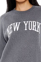 Embroidered New York Pullover