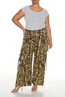 Plus Camo Utility Cargo Pants