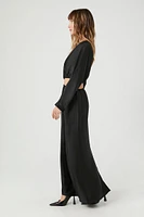 Satin Crop Top & Maxi Skirt Set