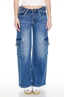 Wide-Leg Utility Cargo Jeans