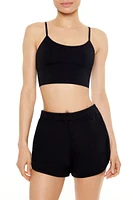 Seamless Ribbed Longline Bralette