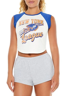 New York League Muscle Raglan Tee