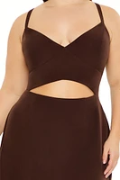 Plus Cutout Cami Midi Dress