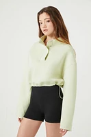 Scuba Knit Cropped Pullover