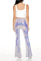 Iridescent Sequin High-Rise Pants