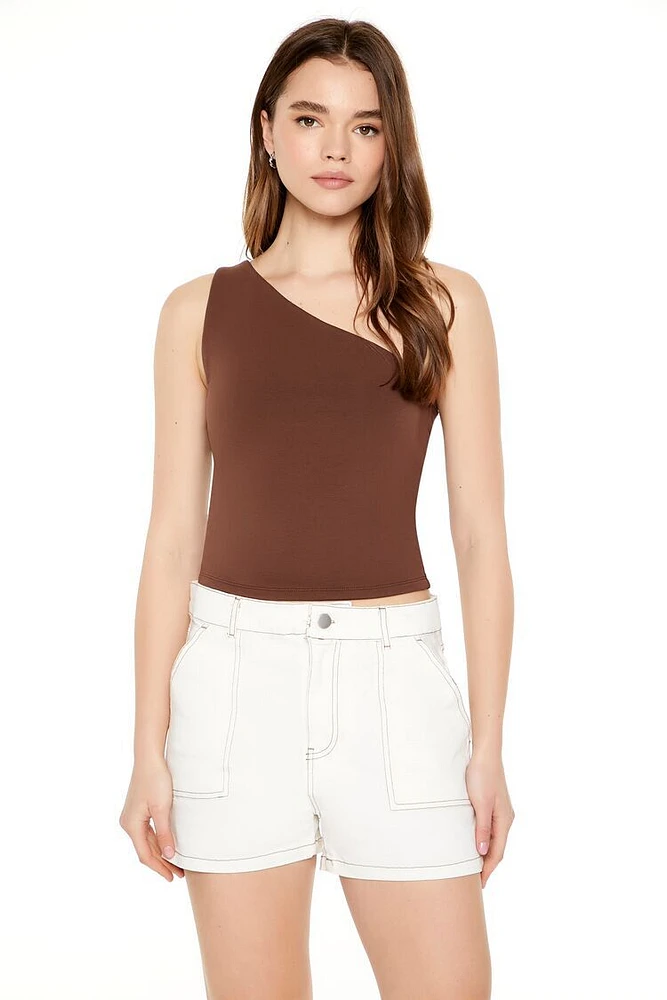 One-Shoulder Crop Top