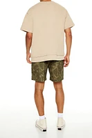 Leaf Camo Print Volley Shorts