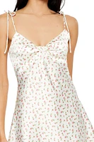 Flower Print Mini Dress