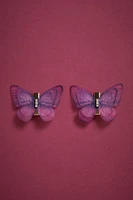 Betsey Johnson Butterfly Hair Clips Set