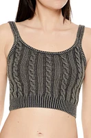 Cable Knit Cropped Cami