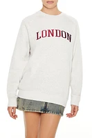 Embroidered London Raglan Pullover