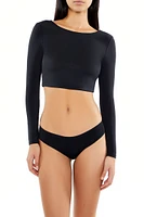 Contour Sculpt Tie-Back Crop Top