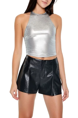 Metallic Halter Top