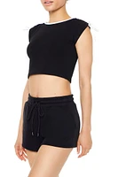 Drawstring Cropped Tee