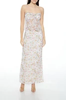 Floral Crop Top & Maxi Skirt Set