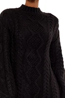 Cable Knit Sweater Mini Dress