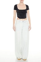 Mineral Wash Cropped Tee