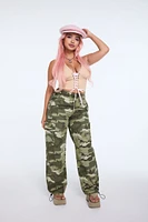 Bratz x F21 Camo Print Cargo Joggers