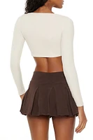 Picot-Trim Crop Top
