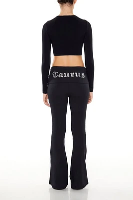 Sequin Taurus Flare Leggings