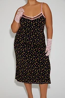 Plus Betsey Johnson Floral Midi Dress