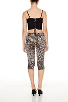 Leopard Print Capri Leggings