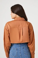 Long-Sleeve Cropped Shirt