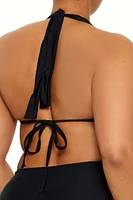 Plus Halter Bikini Top