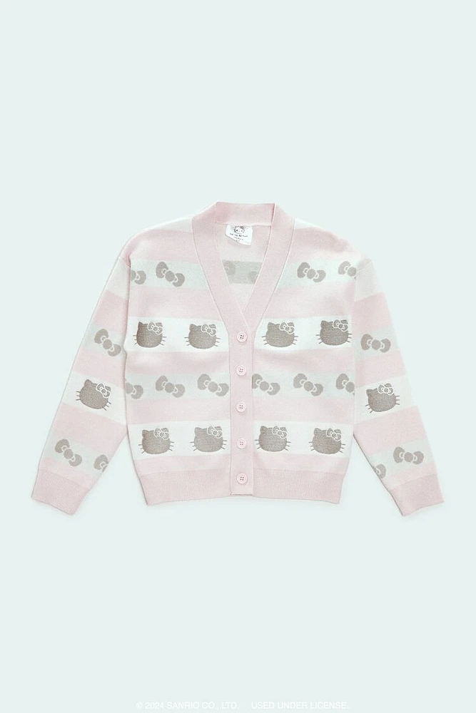 Girls Hello Kitty Cardigan Sweater (Kids)