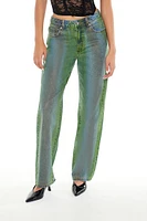 Gradient Straight-Leg Jeans