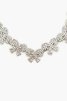 Rhinestone Bow Choker Necklace