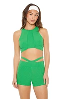 Active Cutout Biker Shorts