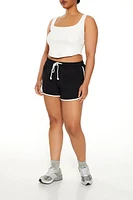 Plus Ringer Dolphin Shorts