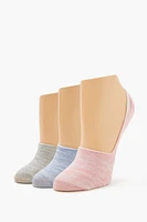 Heathered No-Show Socks - 3 pack