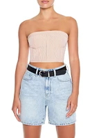 Striped Tube Crop Top