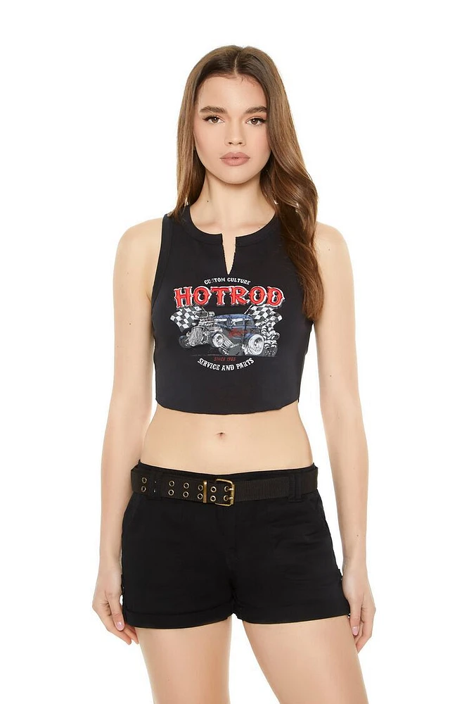 Hotrod Graphic Crop Top