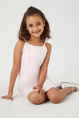 Girls Rhinestone Satin Dress (Kids)