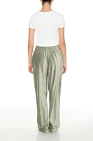 Corduroy High-Rise Wide-Leg Pants