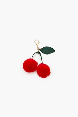 Pom Pom Cherry Keychain