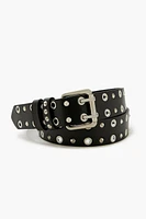 Studded Faux Leather Belt