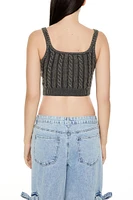 Cable Knit Cropped Cami