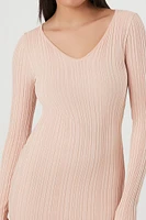 Bodycon Ribbed Sweater Dress