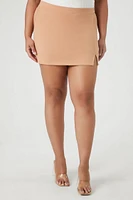 Plus Fitted Mini Skirt