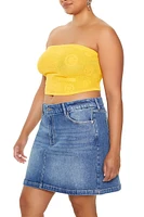 Plus Sweater-Knit Tube Top