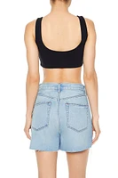 Scoop-Back Crop Top