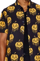 Jack-o-Lantern Print Shirt