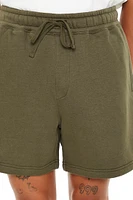 Drawstring Cotton-Blend Sweatshorts