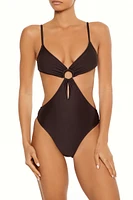 O-Ring Cutout Monokini One-Piece Swimsuit